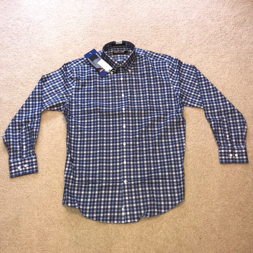 NWT Blue button down dress shirt